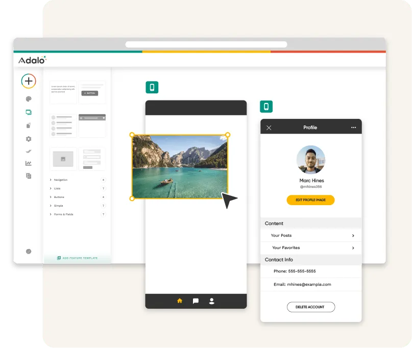 Adalo无代码应用开发平台界面